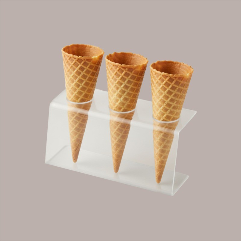Reggi Coni Gelato da banco a 3 Fori in Policarbonato 21x9H11 cm [213af2bb]
