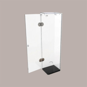 Porta Coni Cialde Cialdoni per Gelato in Plexiglass 1 lato aperto Finiture Nere [ab120742]