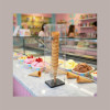 Porta Coni Cialde Cialdoni per Gelato in Plexiglass 1 lato aperto Finiture Nere [a1b2897e]