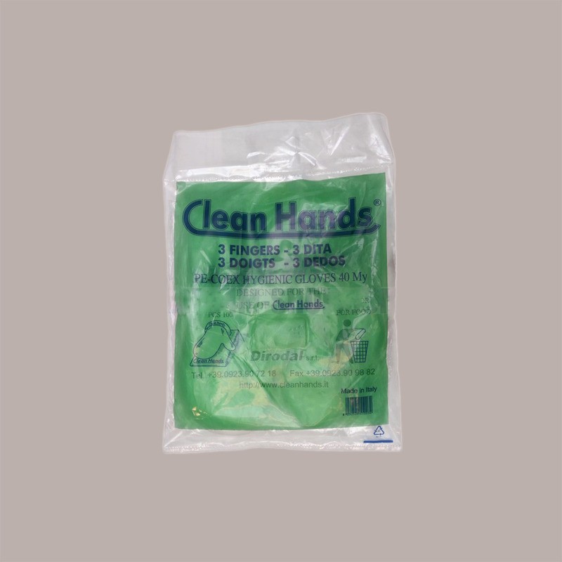 Guanto Igienico 3 Dita Ricambio PeCoex CLEAN HANDS 100 pezzi [08b394f1]