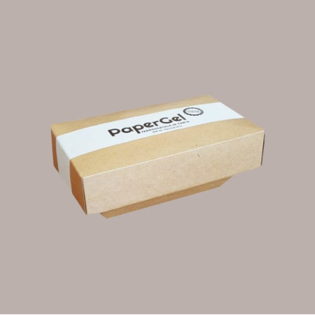 50 Pz Vaschetta per Gelato Completamente in Carta Papergel 750gr