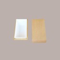 50 Pz Vaschetta per Gelato Completamente in Carta Papergel 750gr