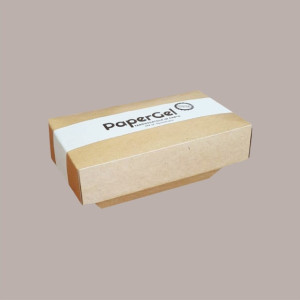 50 Pz Vaschetta per Gelato Completamente in Carta Papergel 500gr