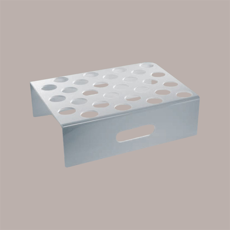 1 Pz Supporto Abbattitore per Stampi Ghiaccioli Calippo Icetube Fruitube 28 Sedi Plastica Bianca