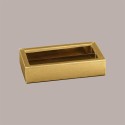 Scatola Porta Cioccolatini e Prodotti Dolciari in Fibra Oro con Fascia 215x145H35 mm 5 Pezzi [ec59c5ad]