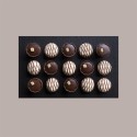 Scatola Porta Cioccolatini e Prodotti Dolciari in Pelle Oro con Fascia 145x75H35 mm 10 Pezzi [3164d950]