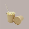 Contenitore Soup Bucket Colore Avana Neutro per Alimenti Caldi e Freddi 750 cc 50 Pezzi [80f86b66]
