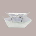 Shopper Busta Carta Bianca con Manico Cordino 26+17 H 27 cm gr 100 50 Pezzi [ca60b0a8]