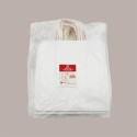 Shopper Busta Carta Bianca con Manico Cordino 26+17 H 27 cm gr 100 50 Pezzi [782d36b2]