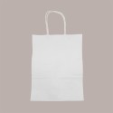 Shopper Busta Carta Bianca con Manico Cordino 22+10 H 29,5 cm gr 100 50 Pezzi [7324c0af]