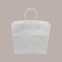Shoppers Busta Carta Bianca con Manico Cordino 32+20 H 31cm gr 100 50 Pezzi [9ab39aa7]