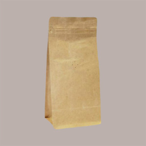 Sacchetto in Carta Avana con Strip con Valvola Caffè 120+60x220 mm 50 Pezzi [ac8eeeaa]