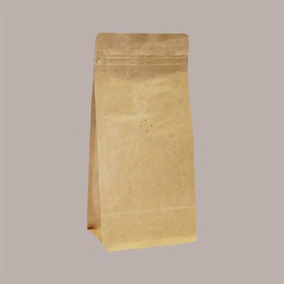 Sacchetto in Carta Avana con Strip con Valvola Caffè 120+60x220 mm 50 Pezzi [ac8eeeaa]