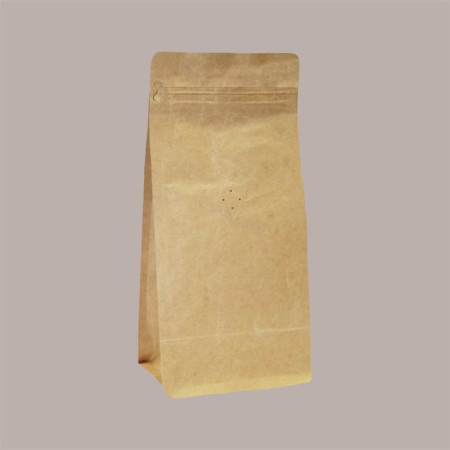 Sacchetto in Carta Avana con Strip con Valvola Caffè 140+70x250 mm 50 Pezzi [7df484c5]