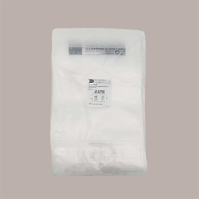Sacchetto in PET Trasparente Doypack 200x300+50+50 mm 2 x 50 Pezzi [6bb8a08d]