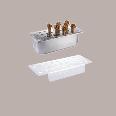 Espositore in Plexiglass Porta Mini Coni per Vaschetta Gelato 36 x 16,5 cm27 sedi [2bfea2a8]