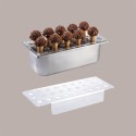 Espositore in Plexiglass Porta Mini Coni per Vaschetta Gelato 36 x 16,5 cm27 sedi [0a210b72]