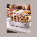 Espositore in Plexiglass Porta Mini Coni per Vaschetta Gelato 36 x 16,5 cm27 sedi [641a897b]