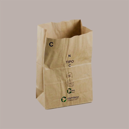 Sacchi Rinforzati in Carta Avana per Raccolta Rifiuti da Giardino Foglie ed Erba tipo C capacità 100 Lt 50 Pezzi [56c9d2ec]