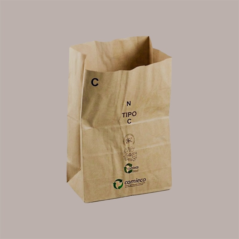 Sacchi Rinforzati in Carta Avana per Raccolta Rifiuti da Giardino Foglie ed Erba tipo C capacità 100 Lt 50 Pezzi [56c9d2ec]