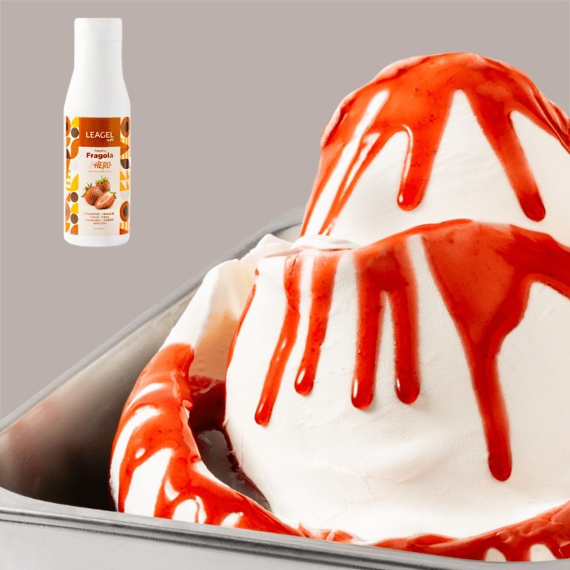 Topping Zhero al Gusto Fragola Senza Zuccheri per Gelati e Dessert Leagel 1 kg [88561012]