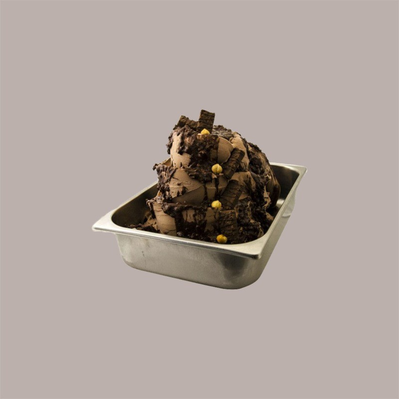 Pasta Cuoricino al Gusto di Nocciola e Cacao per Gelato LEAGEL 3,5 kg [4f9e3c1d]