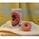 Donuts Ciambelline Senza Glutine con Glassa alla Fragola Artigianali 4 pezzi [d4ee1023]