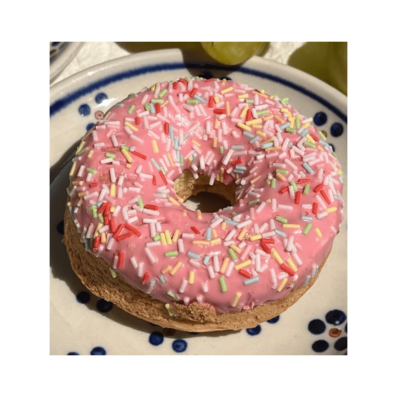 Donuts Ciambelline Senza Glutine con Glassa alla Fragola Artigianali 4 pezzi [b2e72d70]