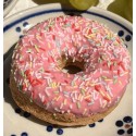 Donuts Ciambelline Senza Glutine con Glassa alla Fragola Artigianali 4 pezzi [b2e72d70]