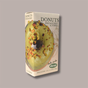 Donuts Ciambelline Senza Glutine con Glassa e Granella al Pistacchio Artigianali 4 pezzi [5b707778]