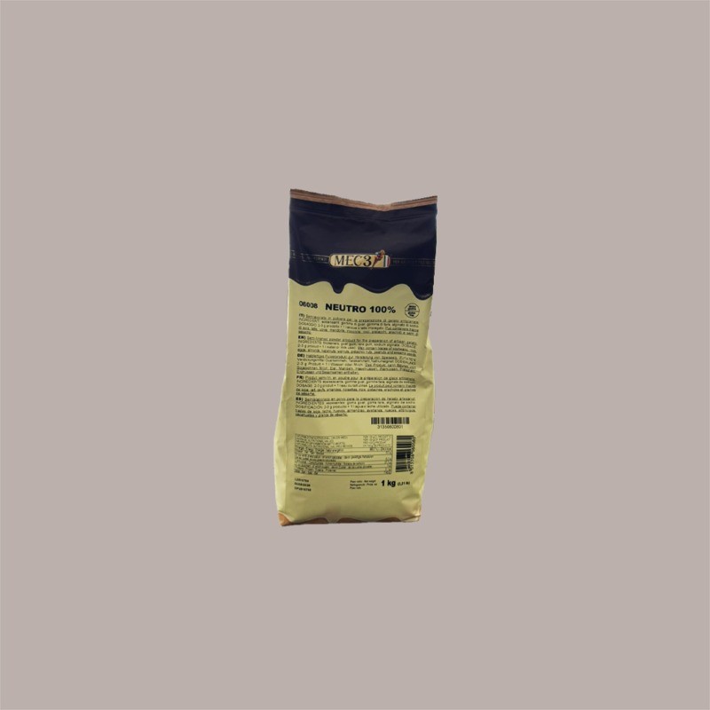 Neutro 100 Preparato in Polvere per Gelato Mec3 1 kg [ad9b8eb2]