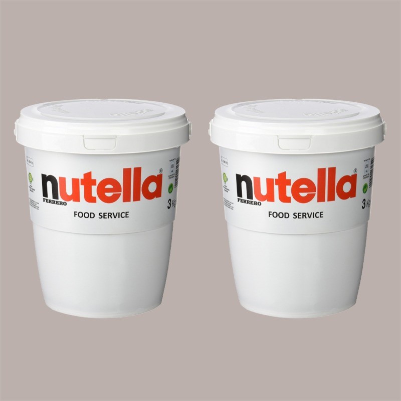 Nutella Crema Spalmabile in Barattolo da 3 Kg Ferrero 2 pezzi [93f48a6c]