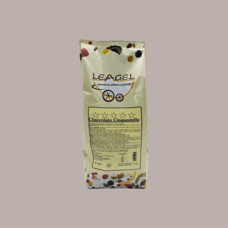 Preparato in Polvere per Gelato al Gusto di Cioccolato al Latte Cinquestelle Leagel 2 kg [448521d3]