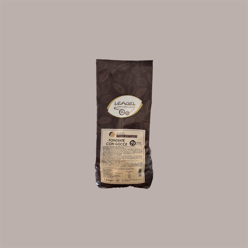 Box Cioccolato Fondente con Gocce Leagel Preparato in Polvere Vegan Ok ideale per Gelato 1,6 kg [39512b31]