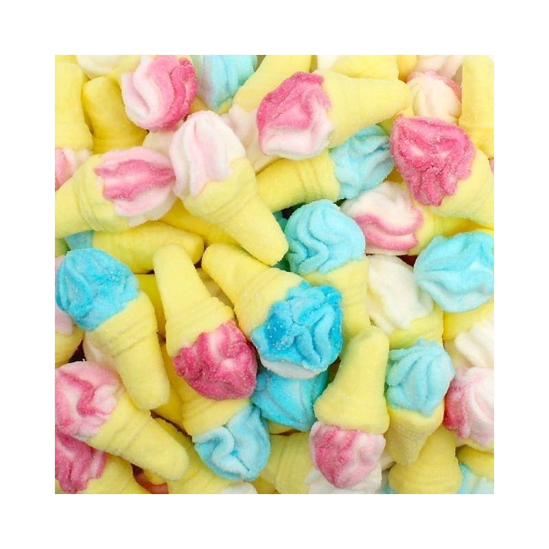 Marshmallow a Forma di Mini Gelati Mix al Gusto Vaniglia 900 gr [1586c35a]