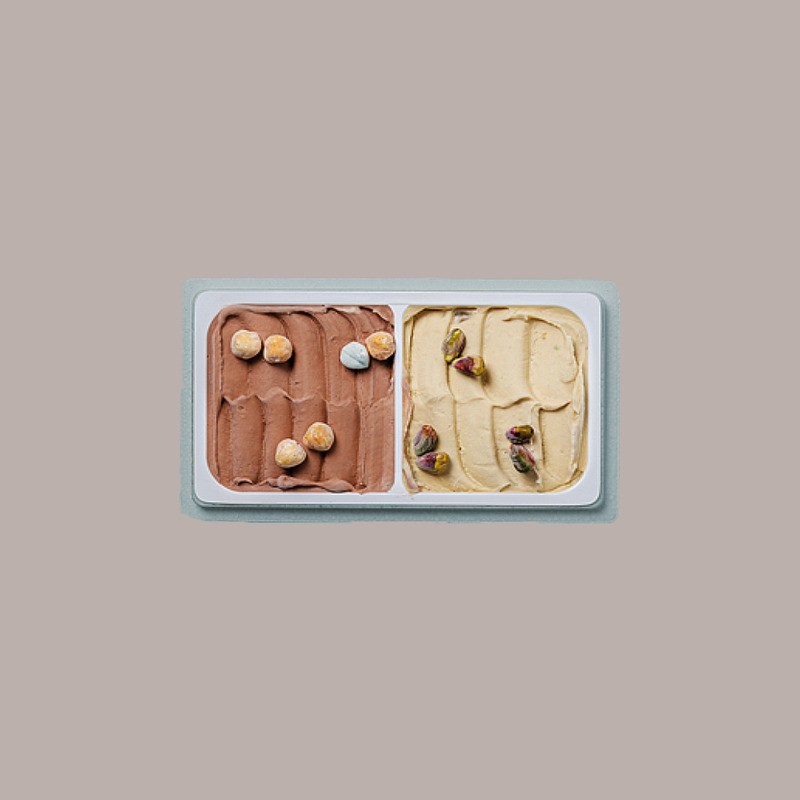 Vaschetta per Gelato 500 gr Impilo Bigusto in Polistirolo Riciclato Domogel 50 pezzi [2ed19b37]