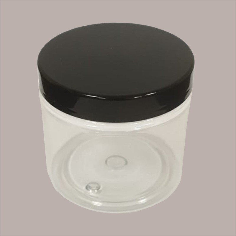 Vaso Barattolo Pet Trasparente 200 Ml + Coperchio Nero Lucido Ideale per Gelato 10 pezzi [196faeb6]