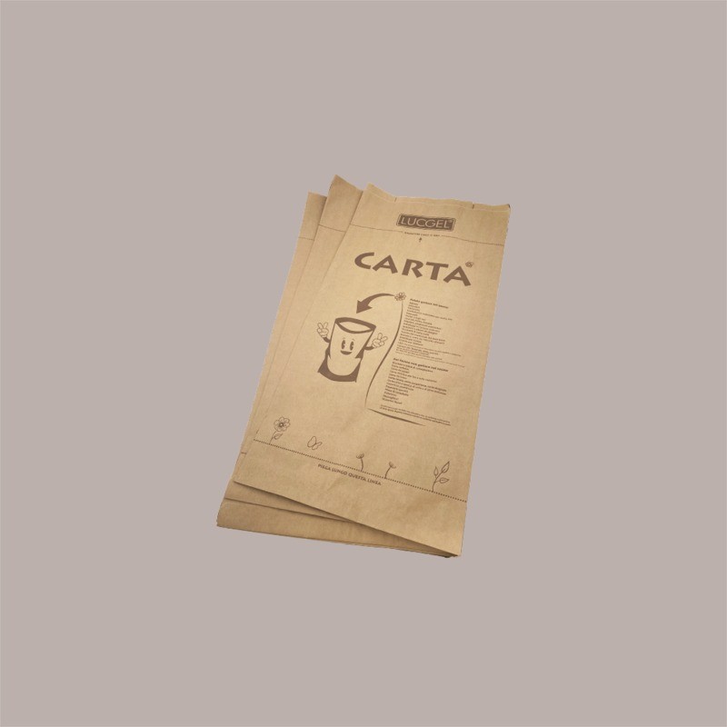 Sacchi LUCGEL per Raccolta Differenziata CARTA  Autoreggente e Autoformante 50 Lt 100 pezzi [446cf089]