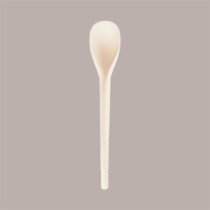 Cucchiaino Bio 12 cm Beige in PLA Ideale per Gelato Frappè Yogurt Granita Ice Curvy S 1 kg [ff2a0389]