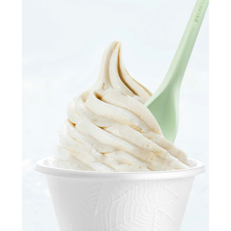 Cucchiaino Bio 12 cm Salmone in PLA Ideale per Gelato Frappè Yogurt Granita Ice Curvy S 1 kg [19469033]