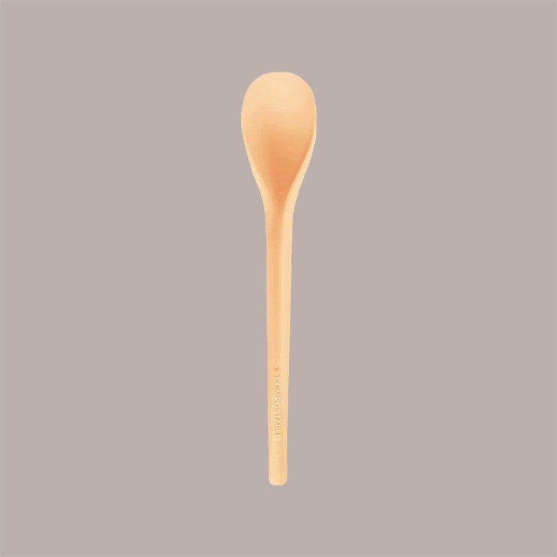 Cucchiaino Bio 12 cm Salmone in PLA Ideale per Gelato Frappè Yogurt Granita Ice Curvy S 1 kg [4f7acc7a]