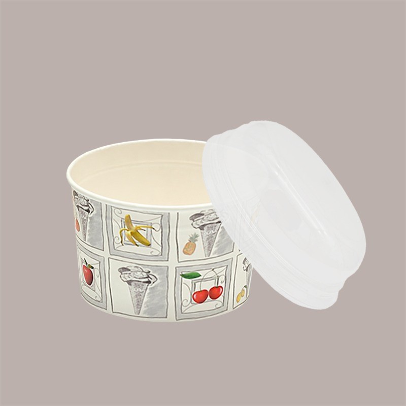 Coperchio a Cupola per Coppetta Carta Gelato diametro 13 cm 350cc 100 pezzi [673c1c66]