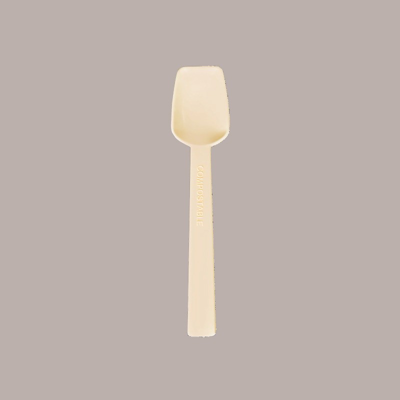 Palettina Spoon PLA BIO COMPOST Beige Hawaii Ideale per Gelato Yogurt Granite 9,5 cm 1 kg 483 pezzi [ea70a999]