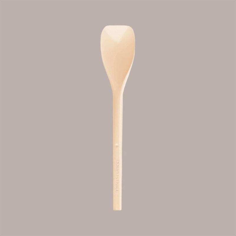 Cucchiaino Bio 14 cm Beige in PLA Ideale per Gelato Frappè Yogurt Granita Ice Cuba M 400 pezzi [29009a9a]