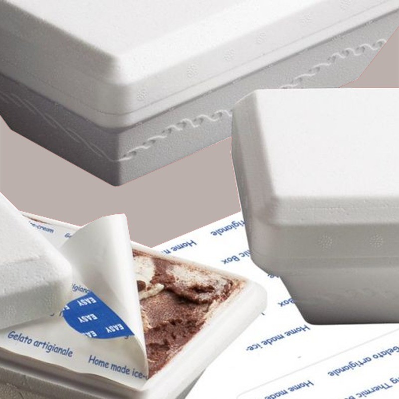 Vaschetta Termoscatola Polistirolo Gelato KristalGel 500 gr Box Termico 60 pezzi [282c4c24]