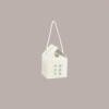 Scatola Mini Casetta con Cordino in Carta Fibra Bianco Ideale per Confetti 80x80x75 mm 20 pezzi [dbce9480]