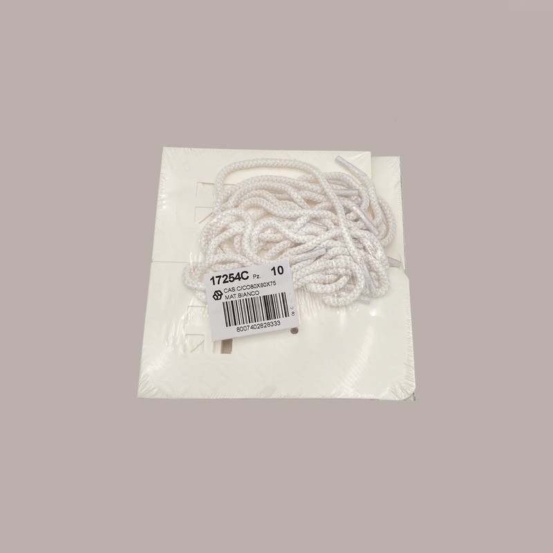 Casetta con Cordino in Carta Fibra Bianco Ideale per Confetti 80x80x75 mm 20 pezzi [07b89093]