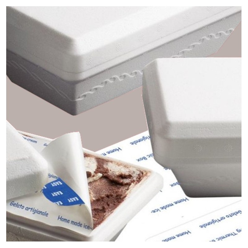 Vaschetta Termoscatola Polistirolo Gelato KristalGel 1500 g Box Termico 24 pezzi [57be3a51]