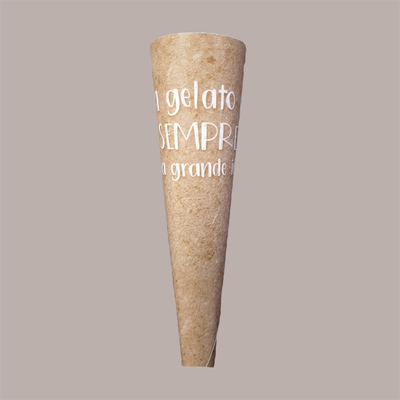 Pirottino Sottocono in Carta Marrone Kraft per Coni Gelato codice 1227 2560 pezzi [4844435e]