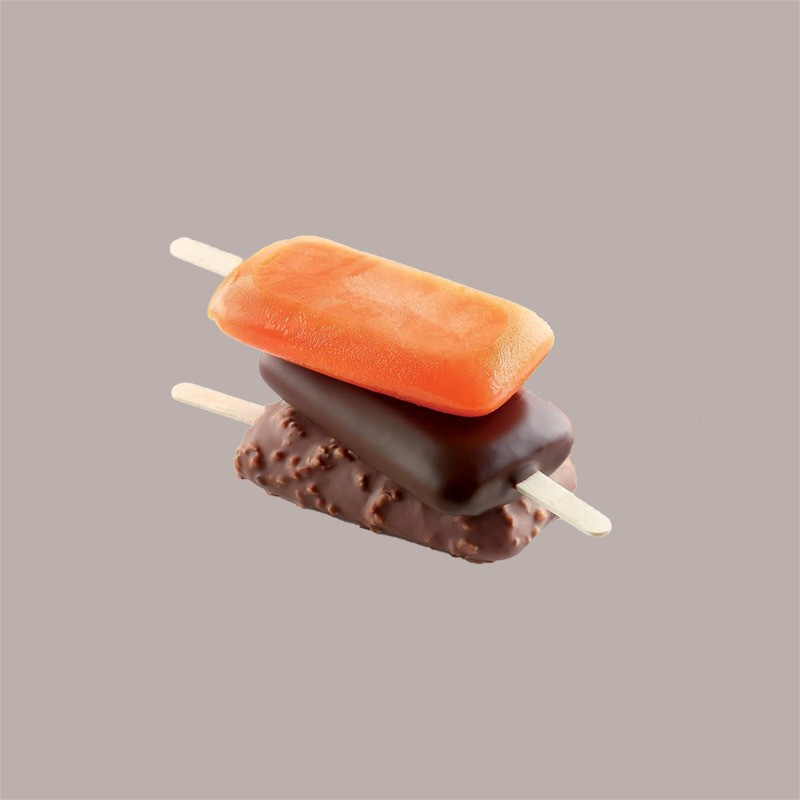 L'ITALIANO Kit per Creare Gelati e Ghiaccioli su Stecco, 2 Grandezze e 100 Stecchi di Legno [477d9e95]